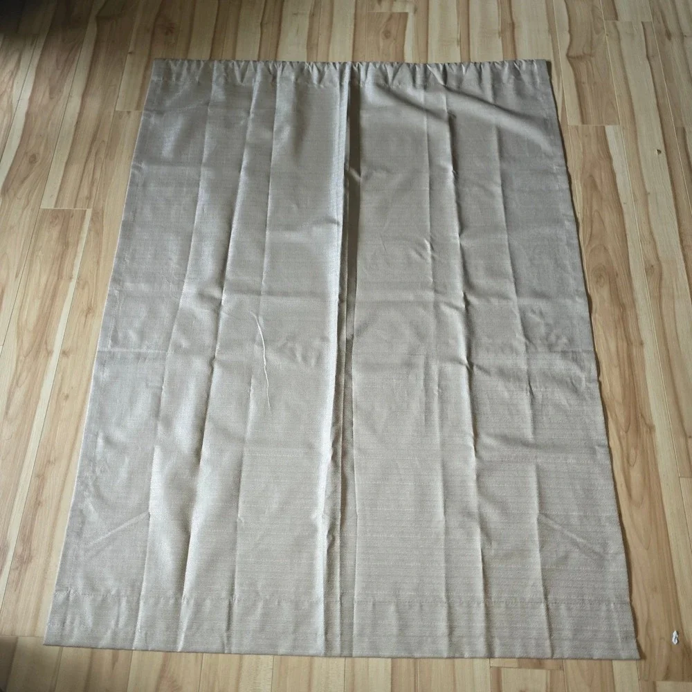 Two Room Darkening Window‎ Curtains Beige in Color 55